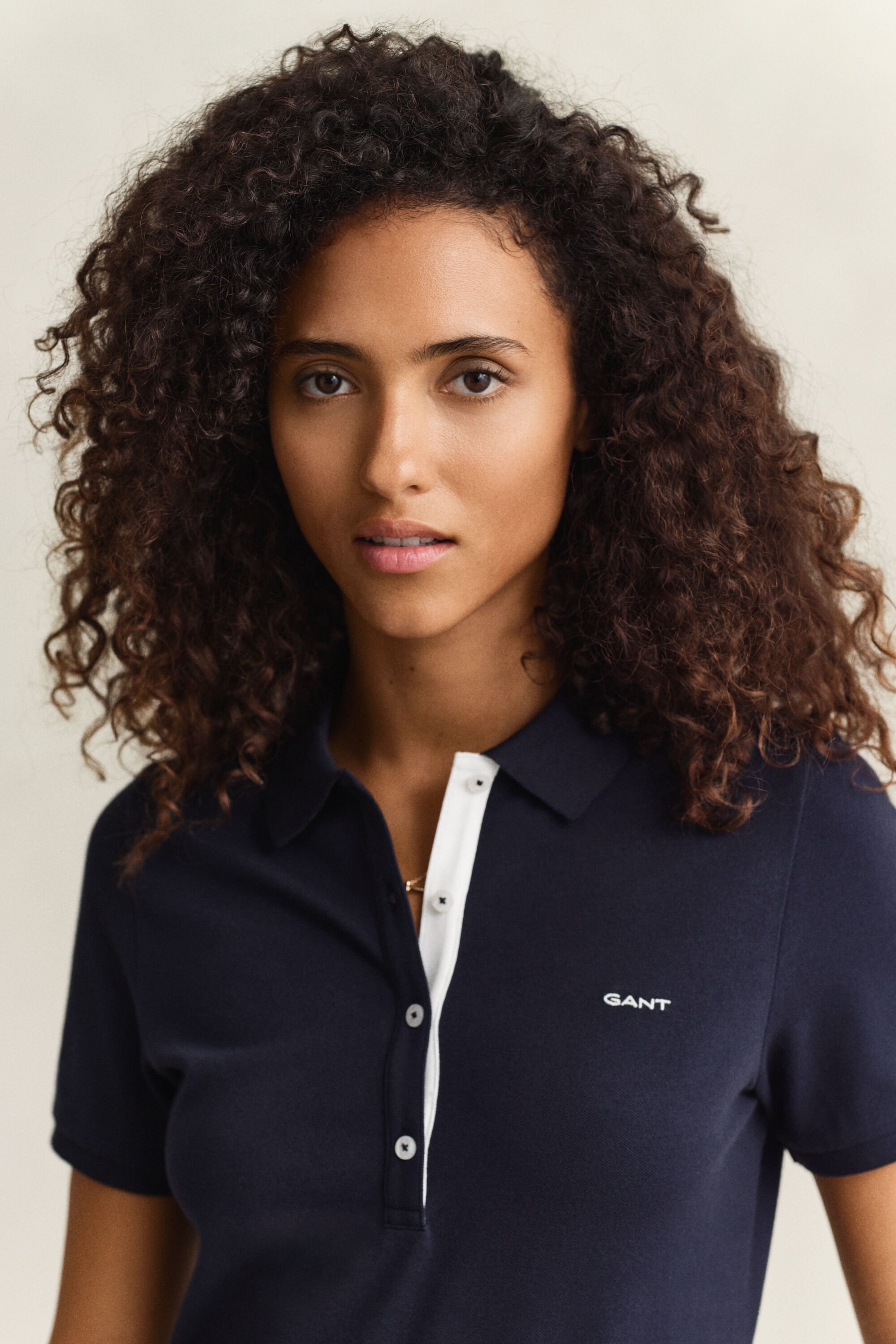 Polo en coton piqué contrastant