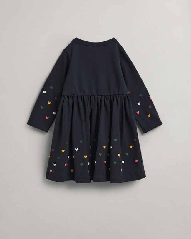 Baby Girl Heart Monogram Kleid