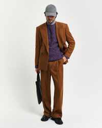 Bouclé Zopfstrick Pullover