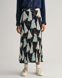 Sailing Print Faltenrock