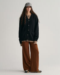 Weiche Wollstrickjacke