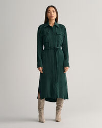 Relaxed Fit Utility Hemdblusenkleid
