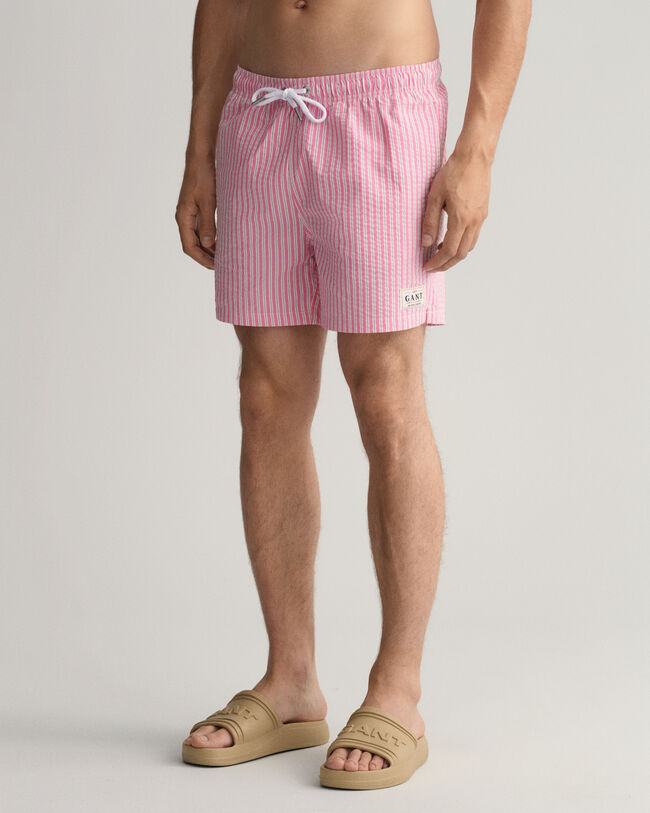 Classic Fit Seersucker Badeshorts