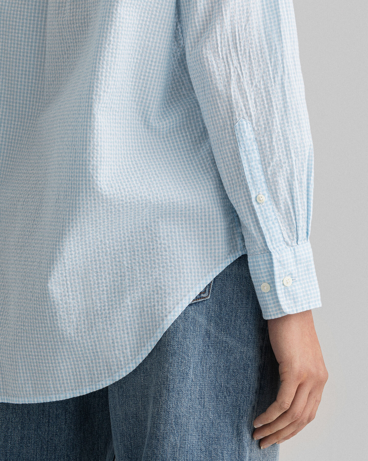 Relaxed Fit Bluse im Vichy-Karo