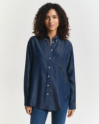 Relaxed Fit Indigo Bluse