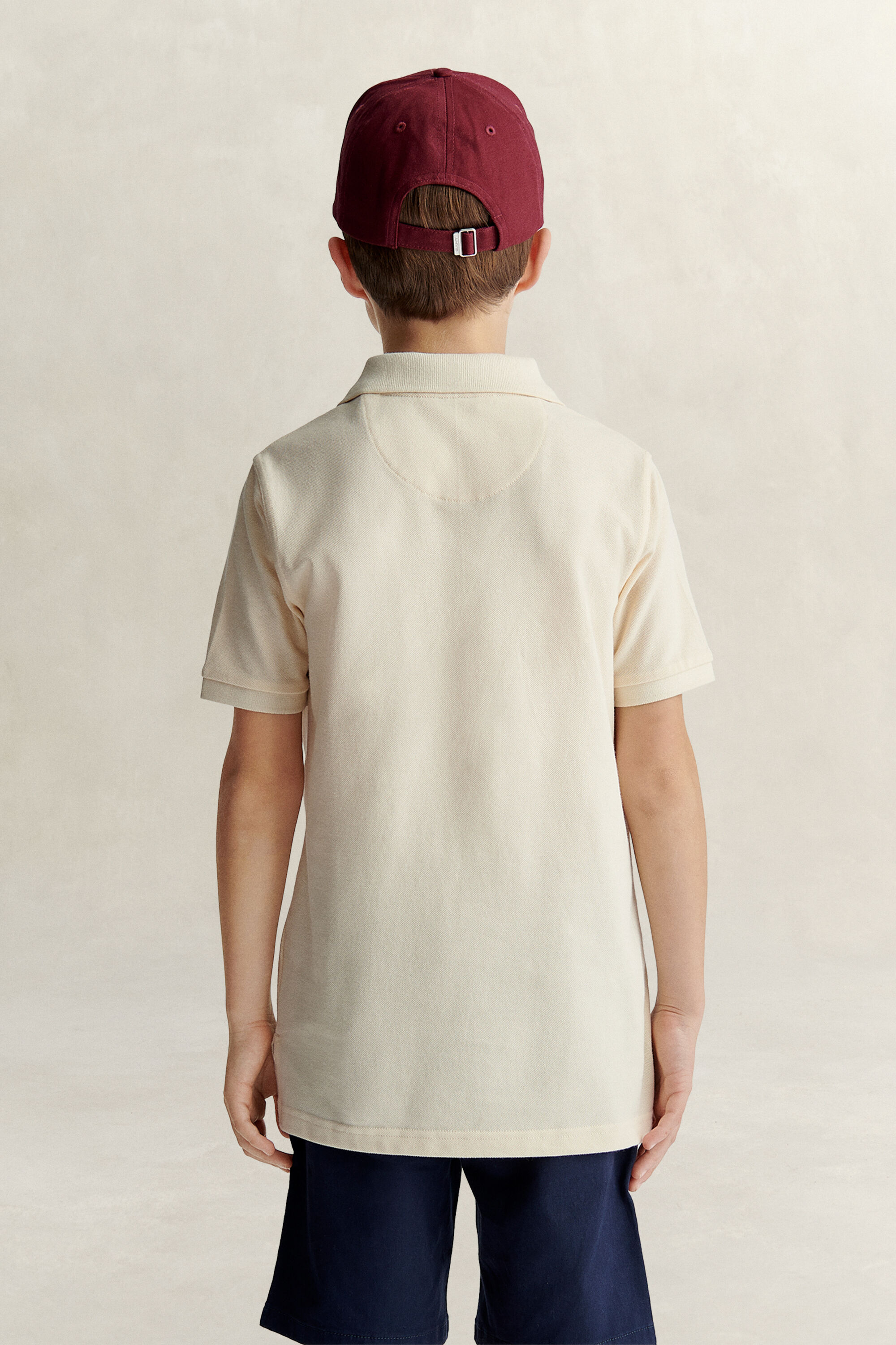 Polo en coton piqué Shield Ado