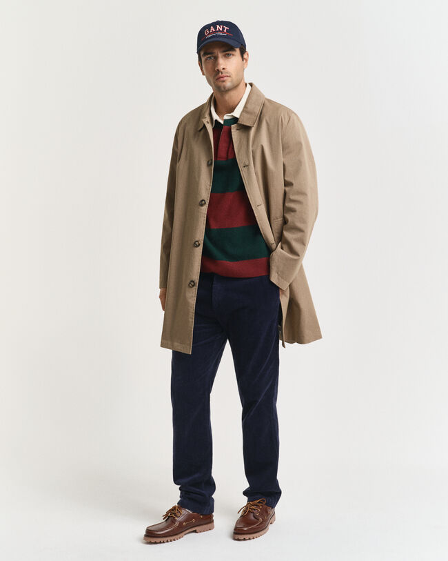 Gestreifter Rugger Pullover aus extrafeiner Lambswool