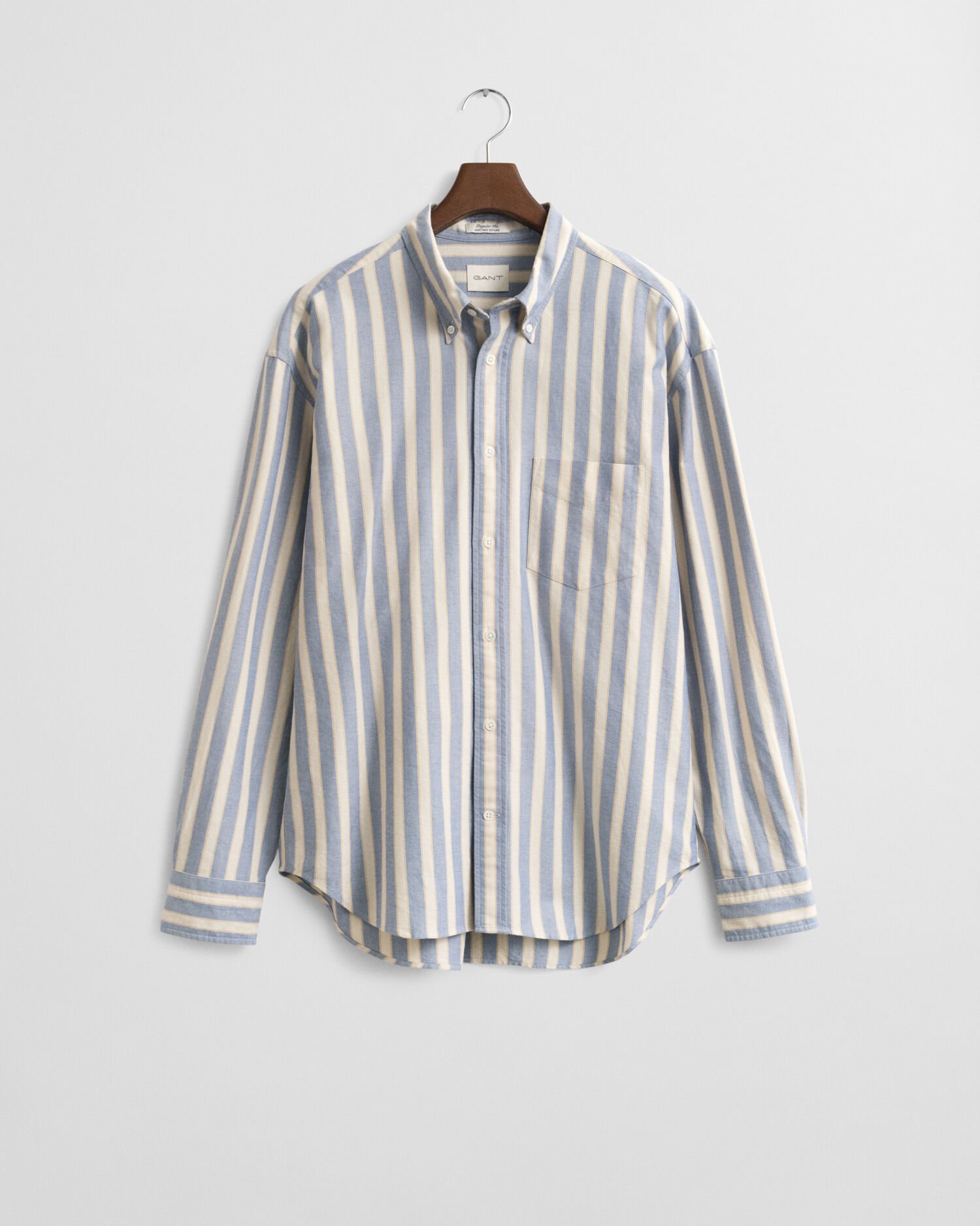 Chemise coupe décontractée en coton Oxford à rayures Heritage