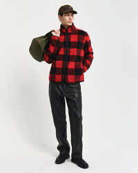 Karierte Fleecejacke