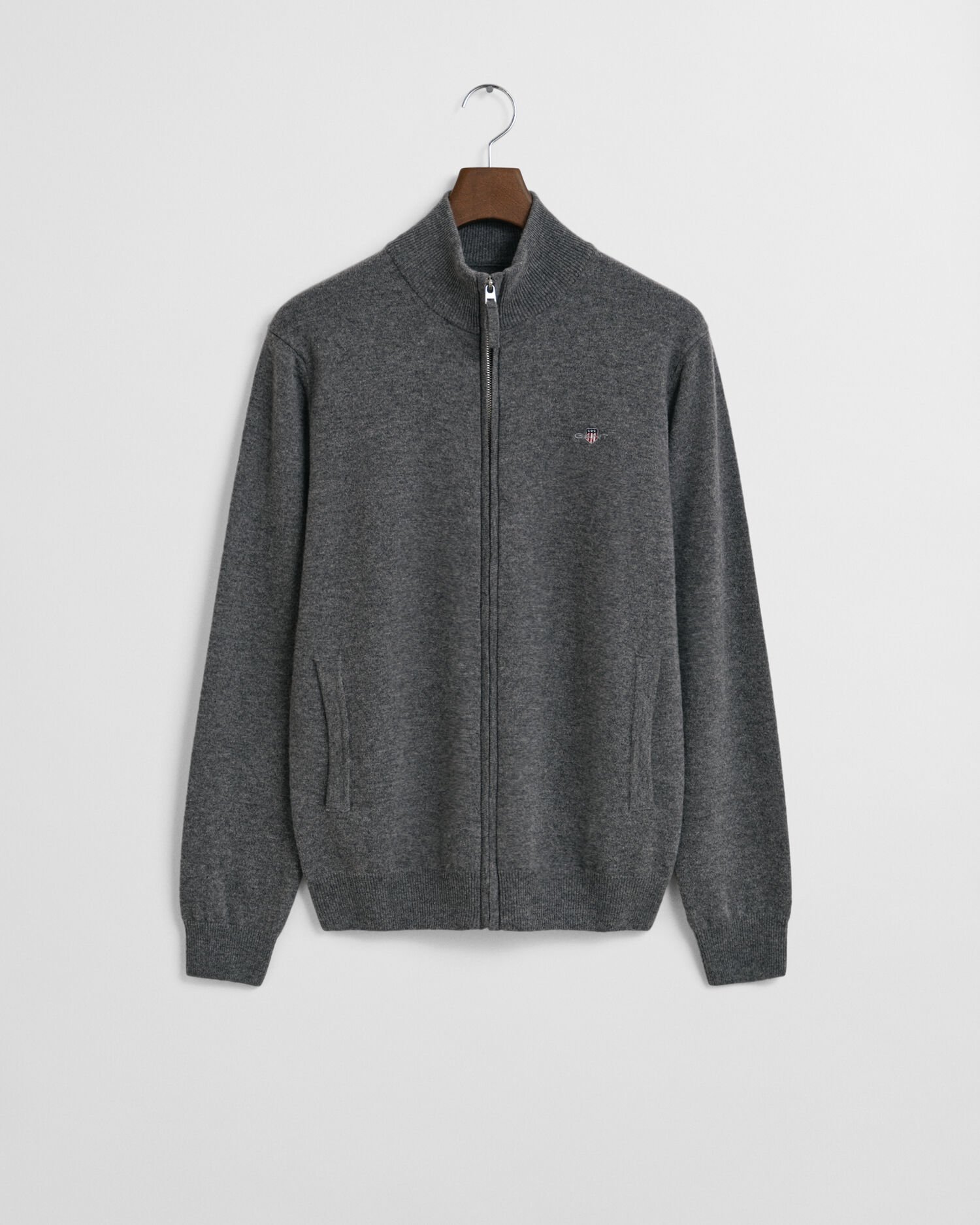 Superfine Lambswool Zip Cardigan