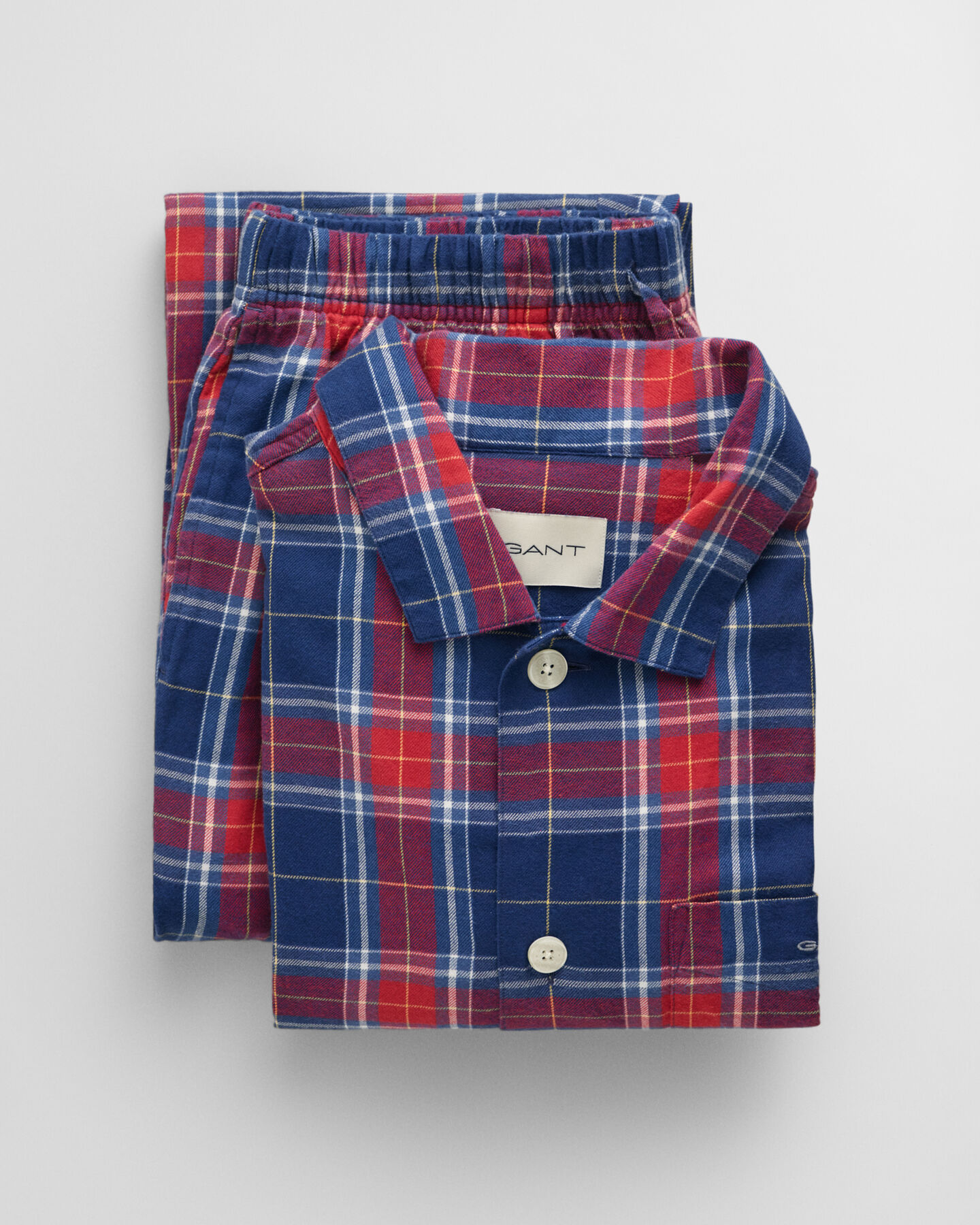 Flanell Schlafanzug mit Hemd und Hose in Geschenkbox