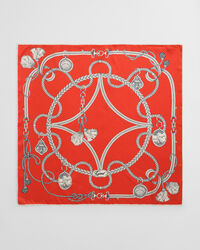 Sailing Print Seidentuch