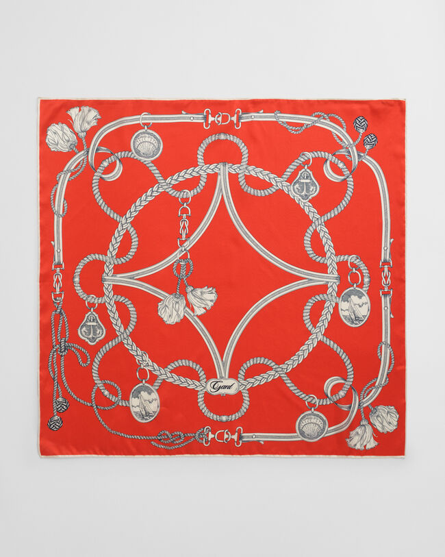 Sailing Print Seidentuch