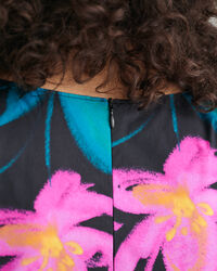 Bluse mit Blumen-Print und Ballon&auml;rmeln