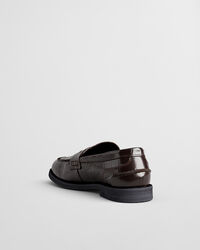 Gracelyn Leder Loafer in Kroko-Optik