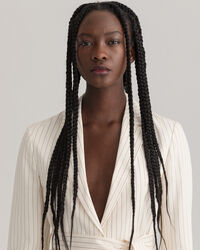 Nadelstreifen-Blazer mit Gürtel