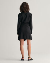 Hemdblusenkleid im Wickeldesign