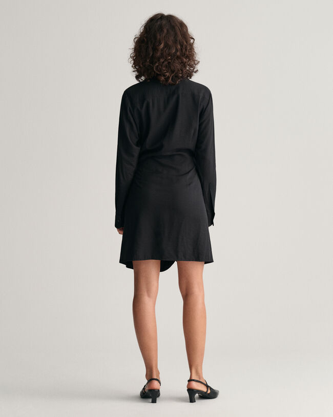 Hemdblusenkleid im Wickeldesign