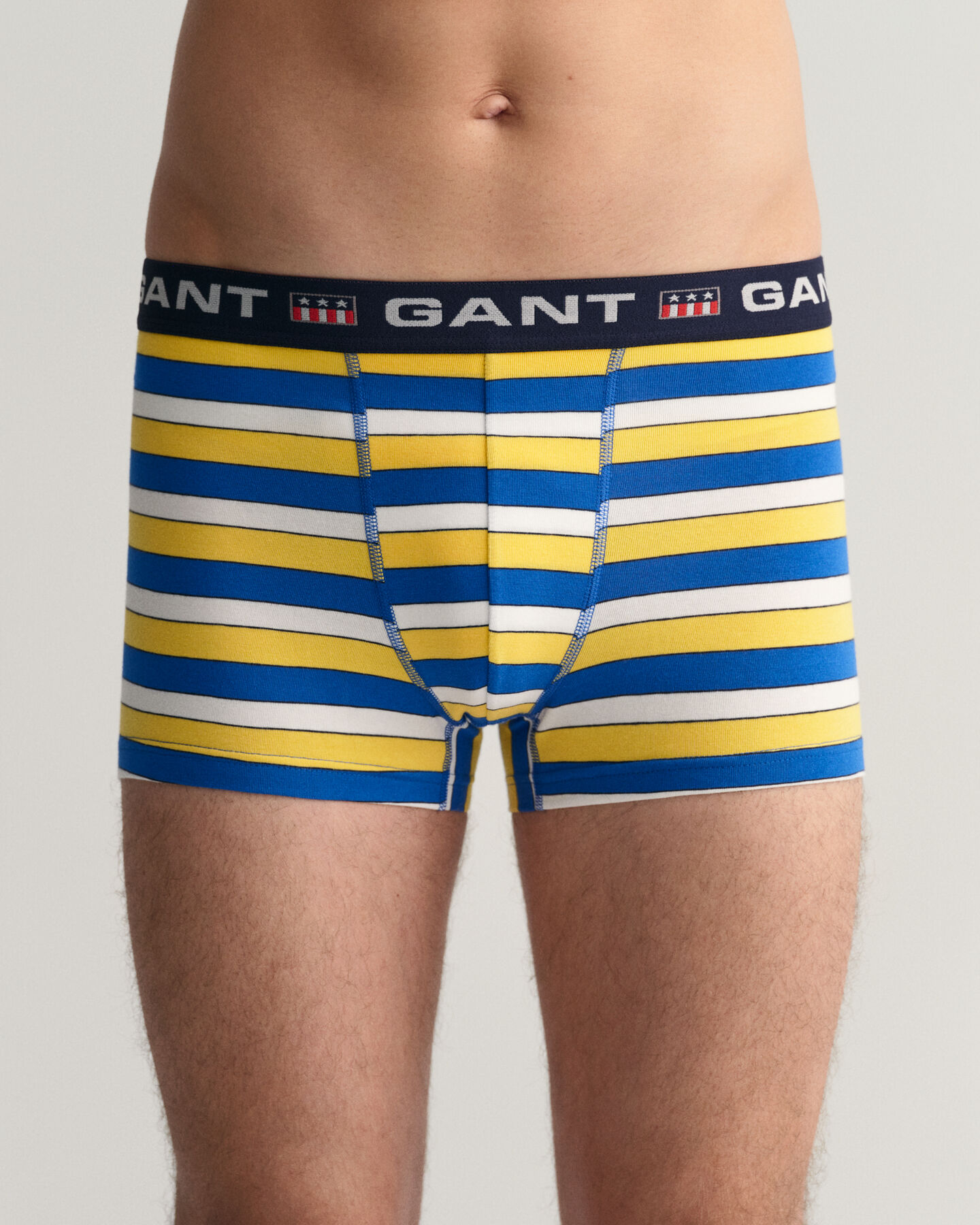 3er-Pack Retro Shield Boxershorts mit Streifen