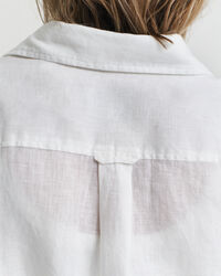 Hemdblusenkleid aus Leinen mit G&uuml;rtel