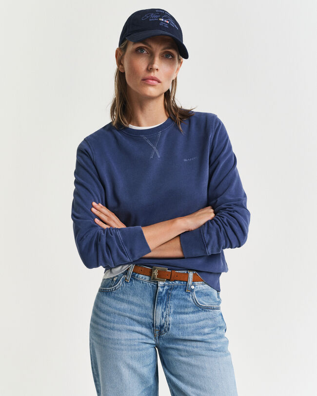 Sunfaded Rundhals-Sweatshirt