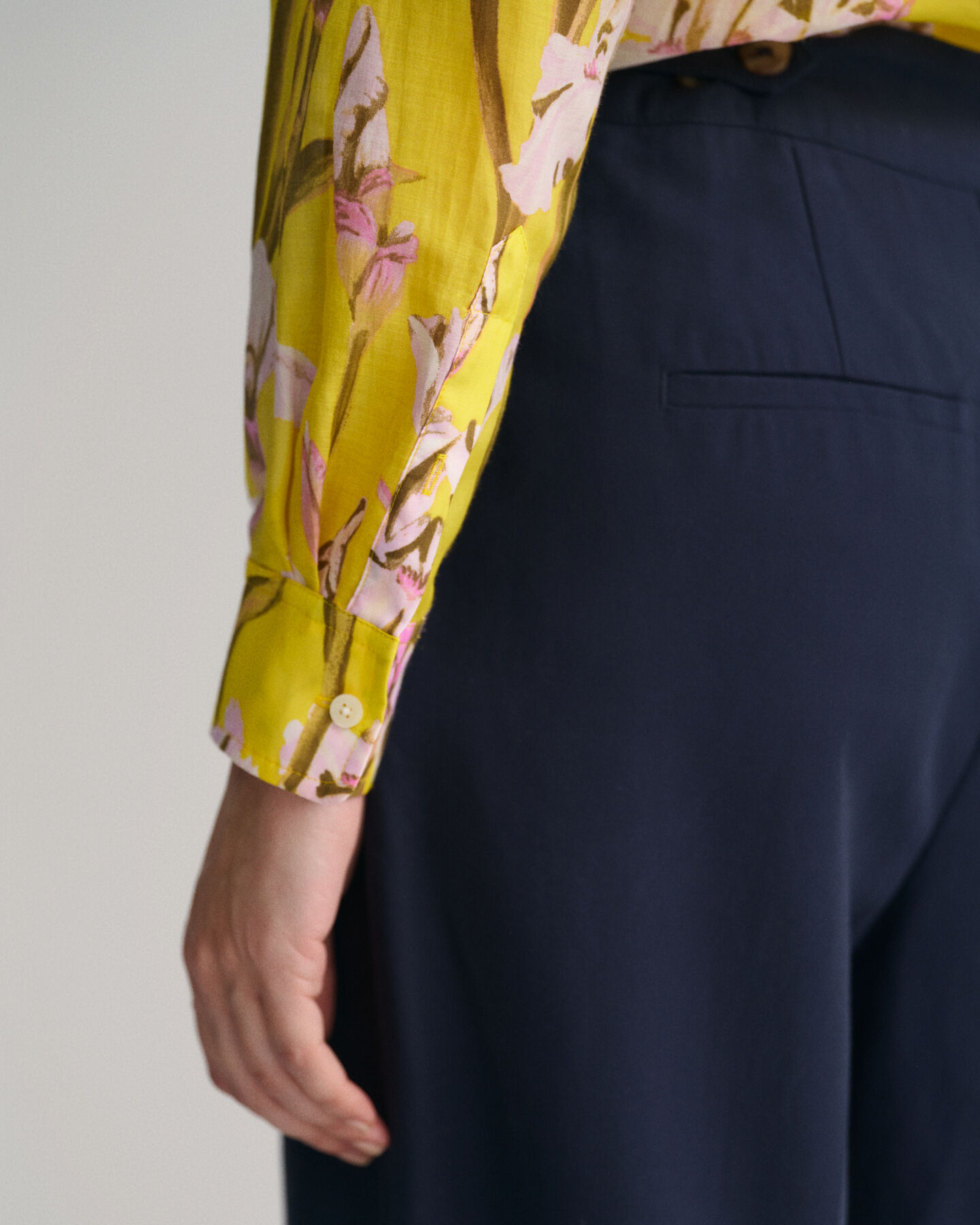 Regular Fit Iris Baumwoll Seiden Bluse mit Print