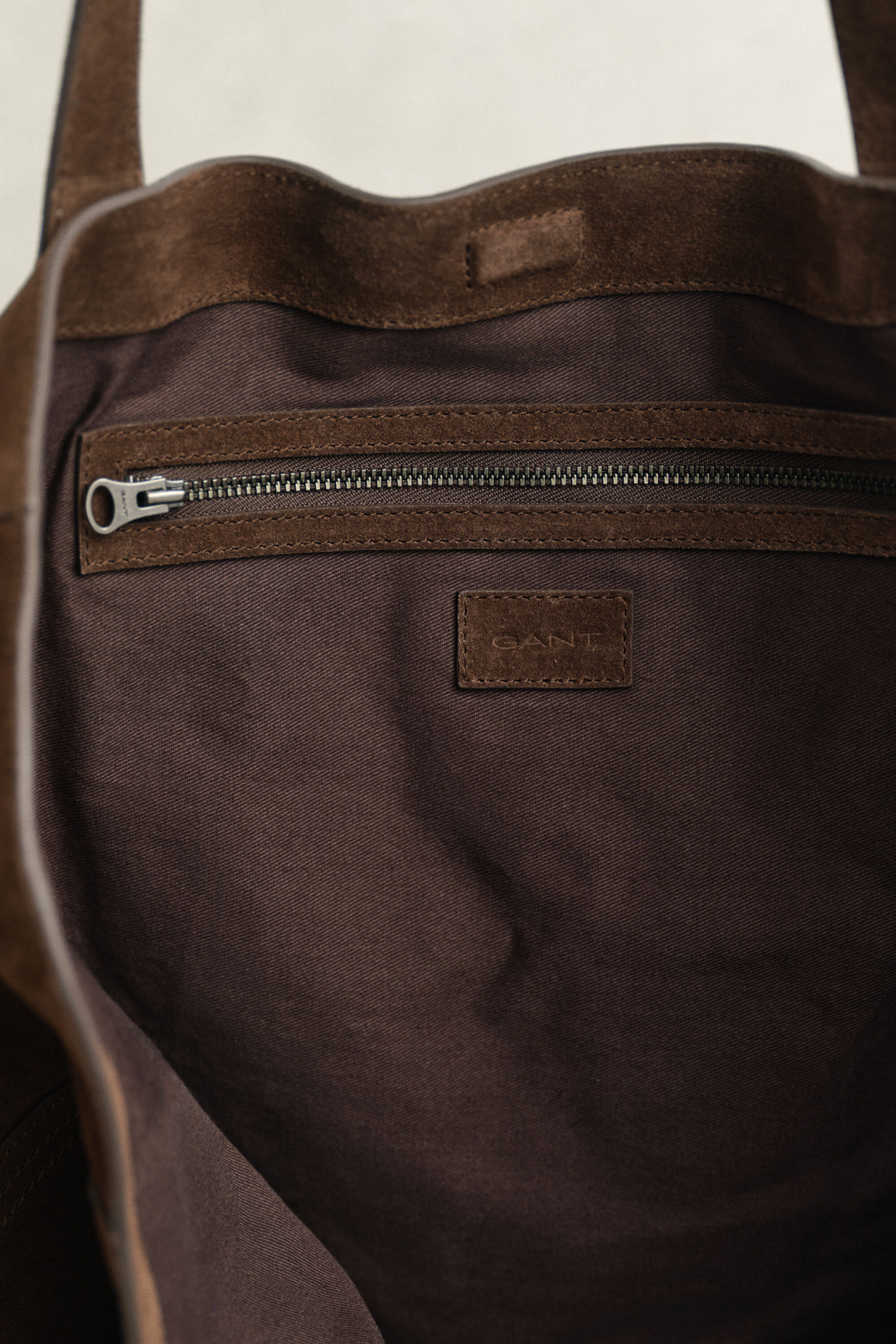 Borsa tote in camoscio