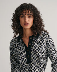 G Patterned Jacquard-Polopullover