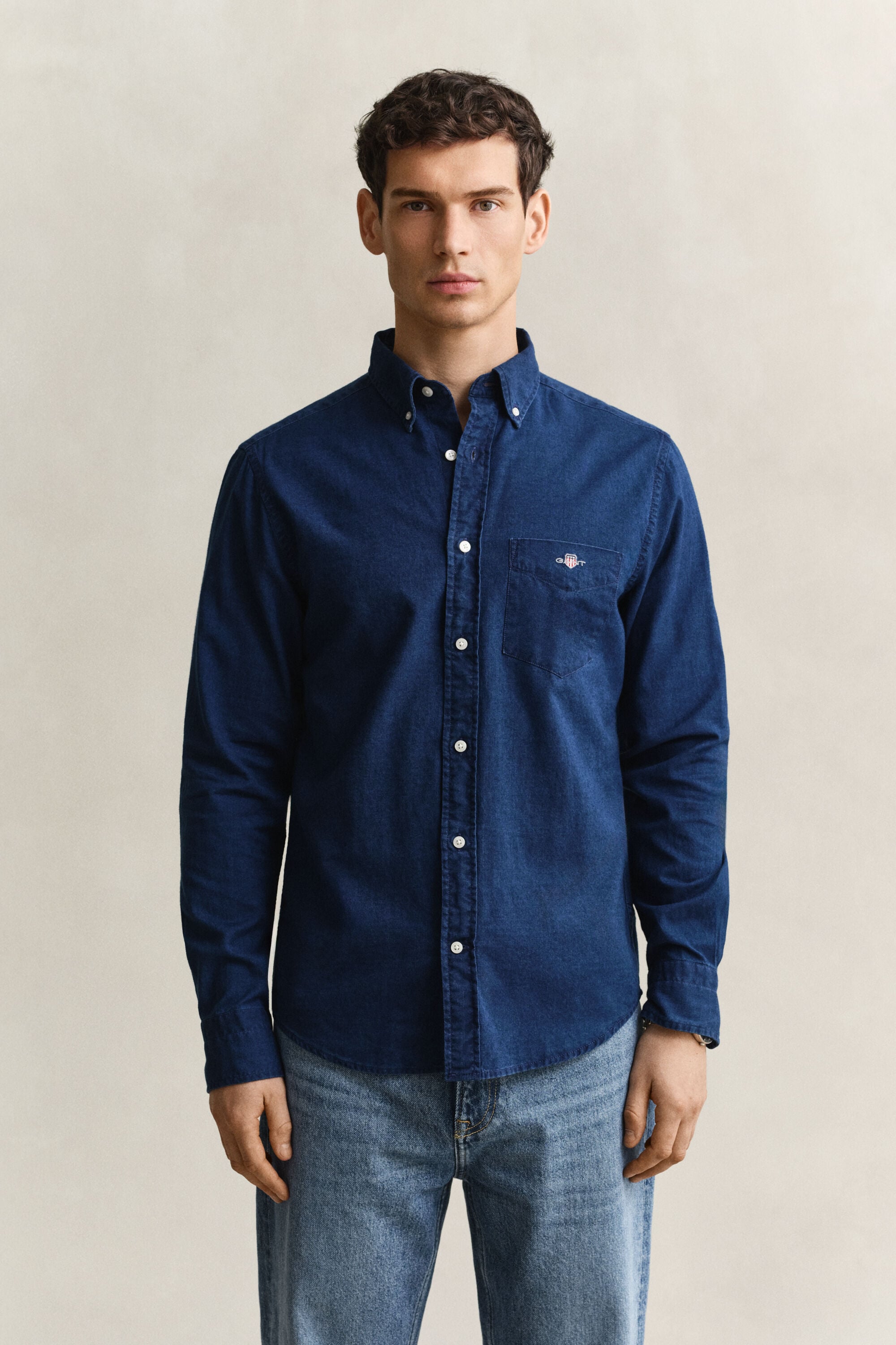 Camicia Oxford Indigo