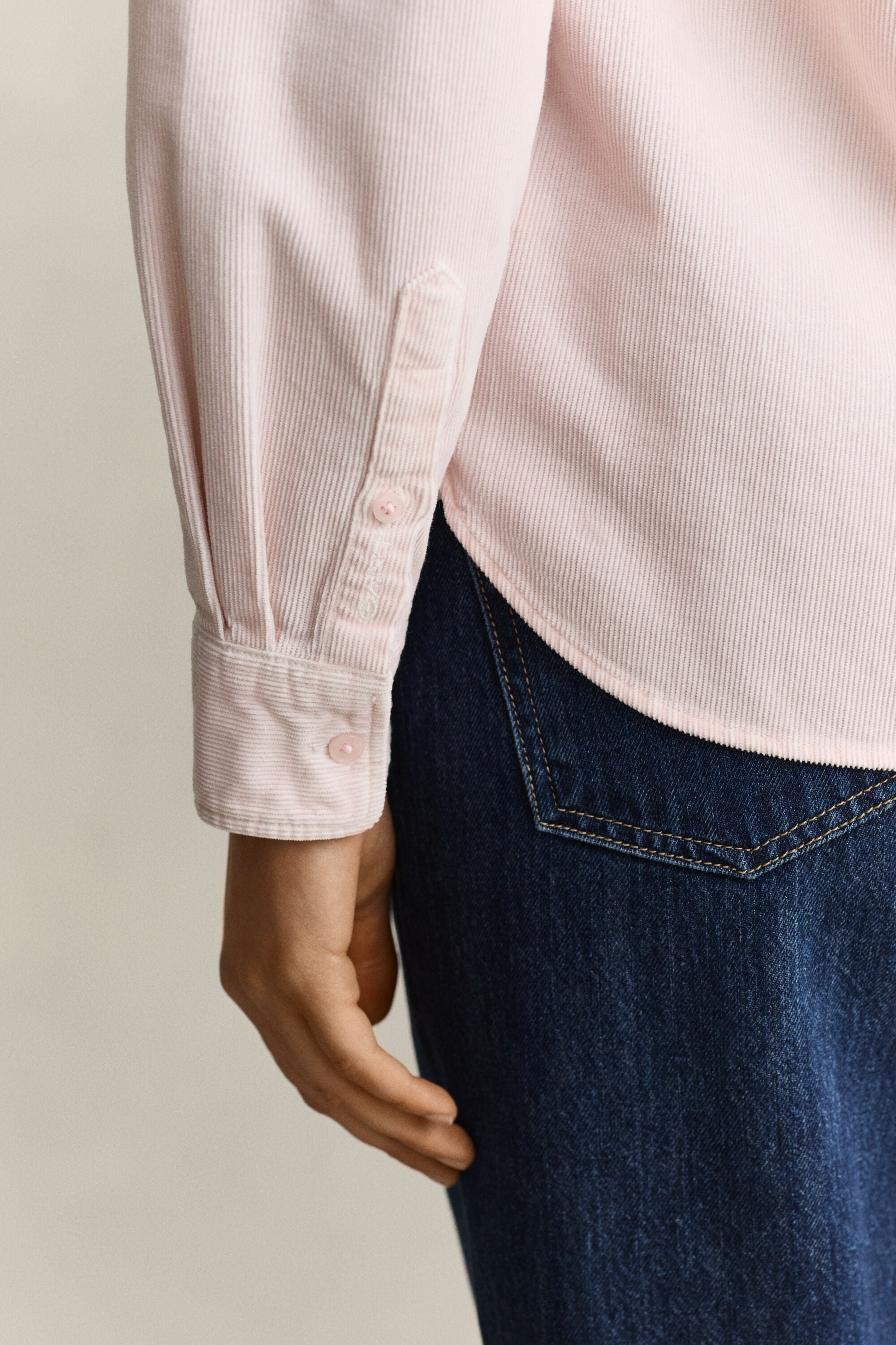 Camicia in velluto a coste regular