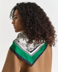 Seidentuch mit Baum-Print