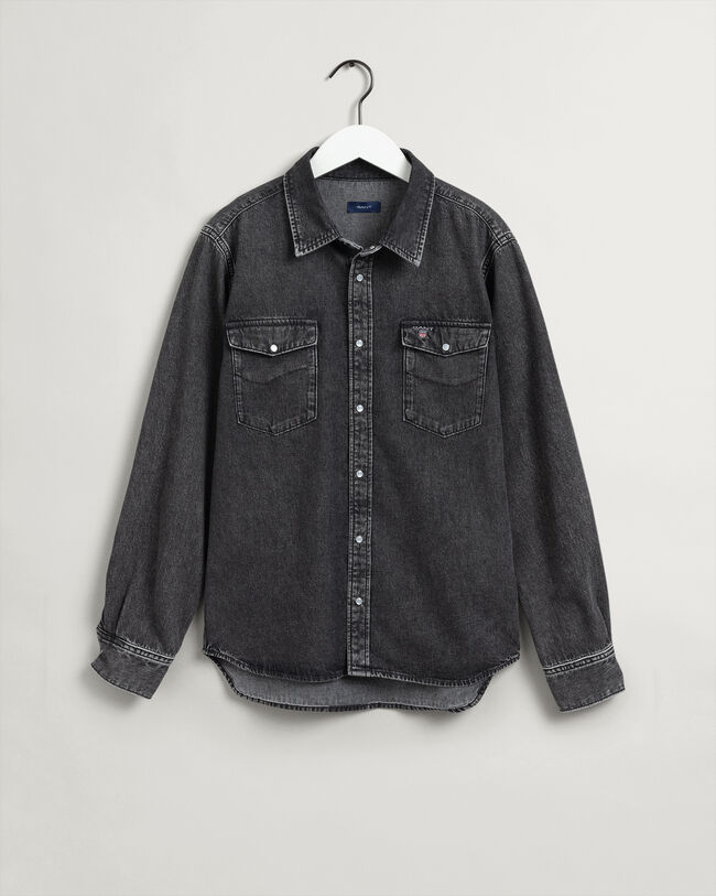 Teen Boys Oversize Denim Hemd