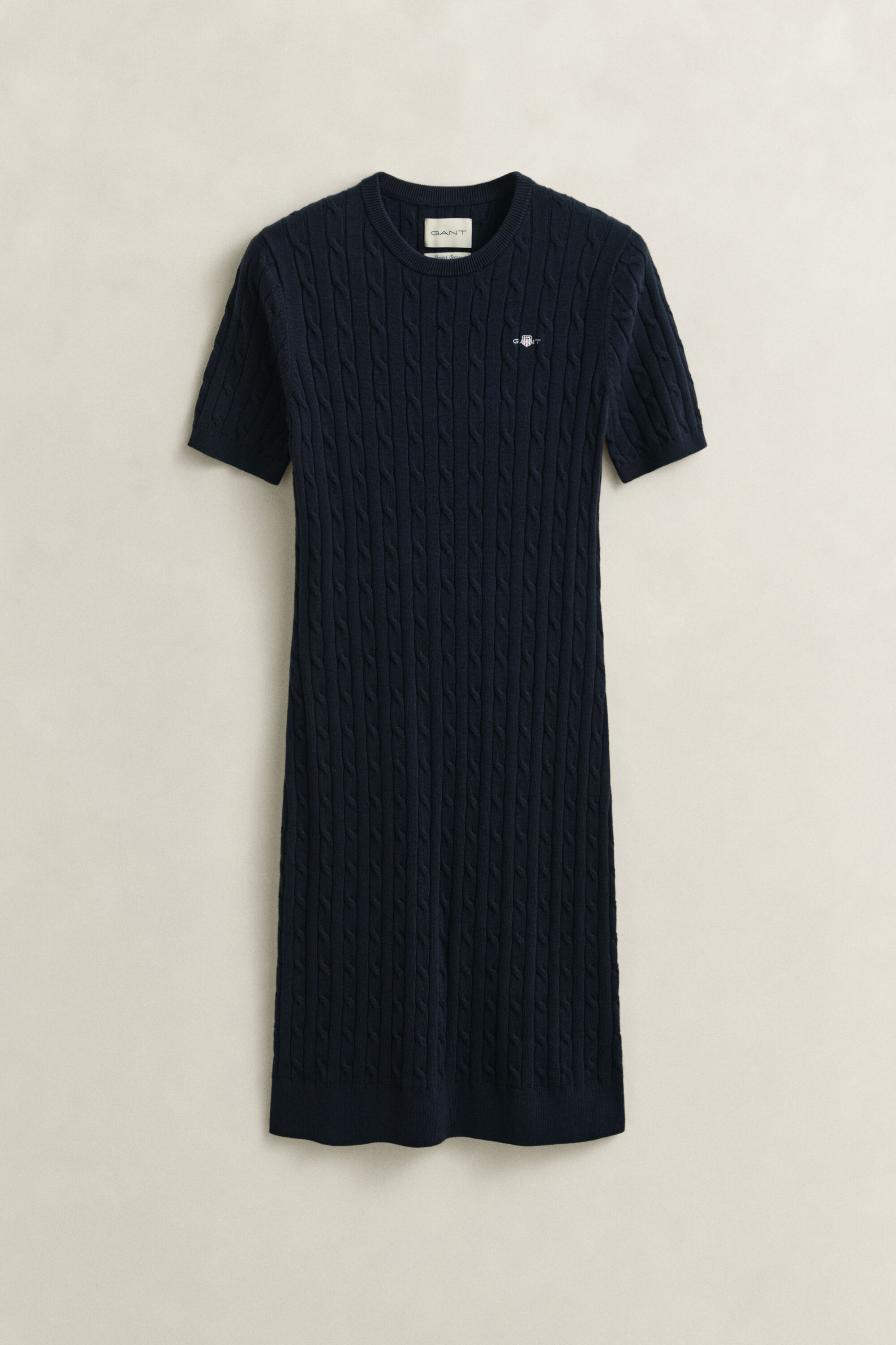 Cotton Cable Knit Dress