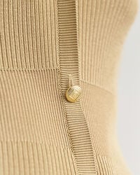 Geripptes Cardigan-Kleid