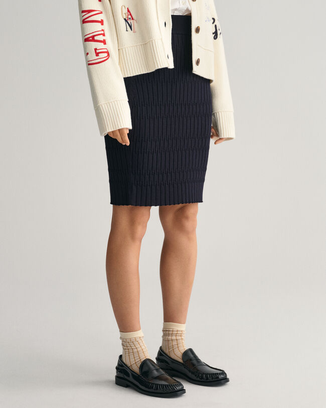 Strukturierter Strickrock