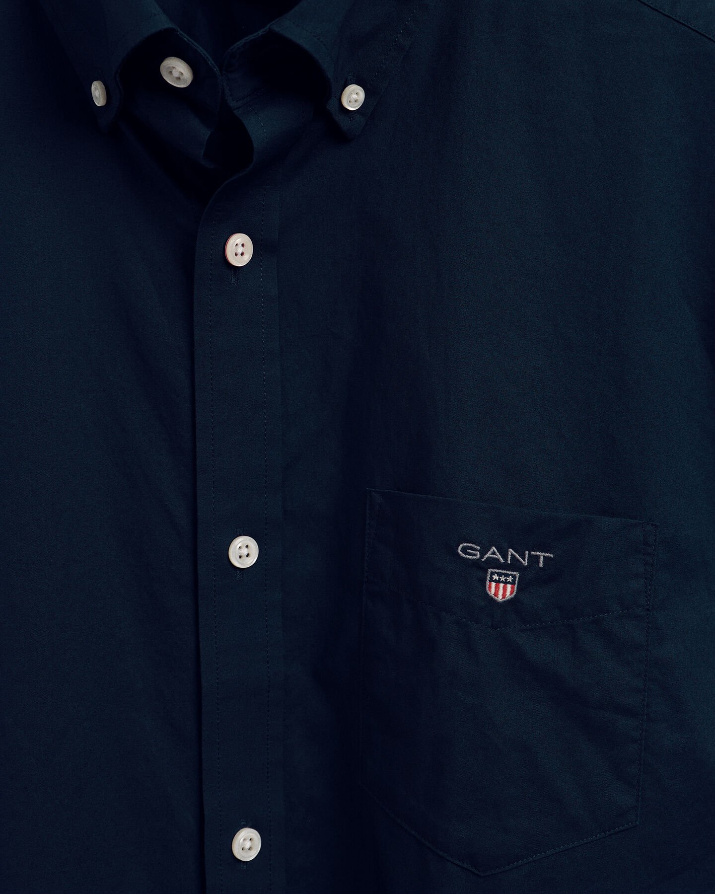 Regular Fit Broadcloth Kurzarmhemd