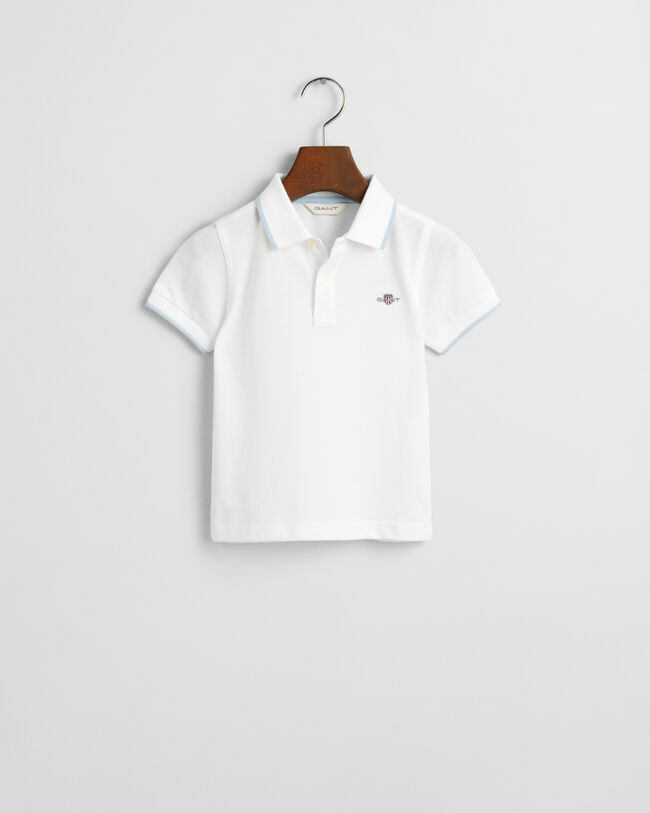Kids GANT Piqu&eacute; Poloshirt mit Streifen