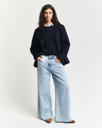 Klassischer Rundhalspullover aus Baumwolle