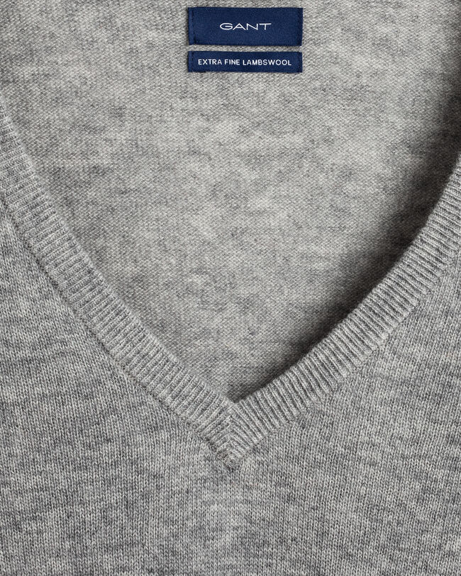 V-Neck Pullover aus Extra Fine Lambswool