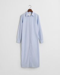 Tonal Seersucker Kleid mit Streifen