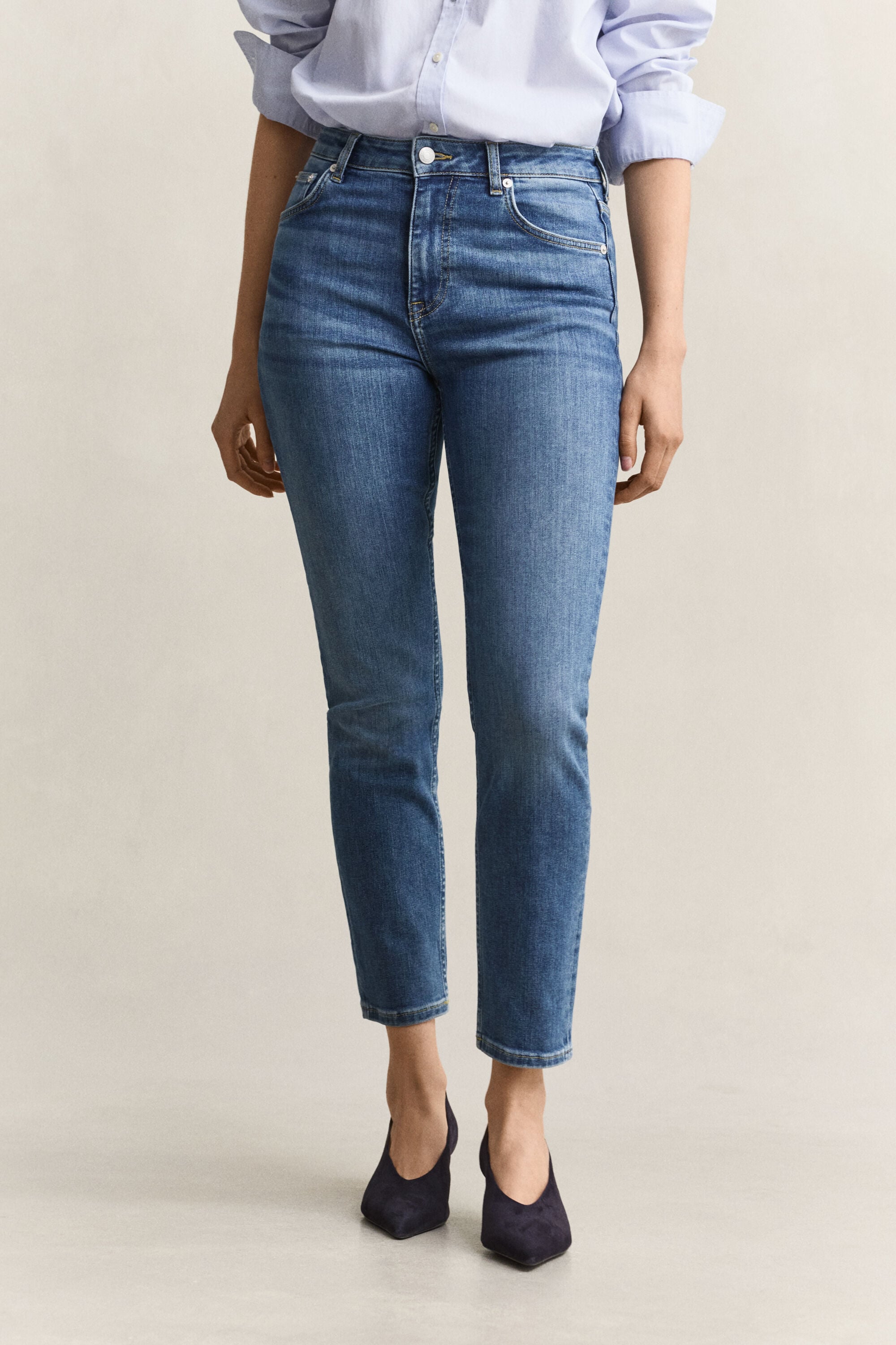 Jean court stretch