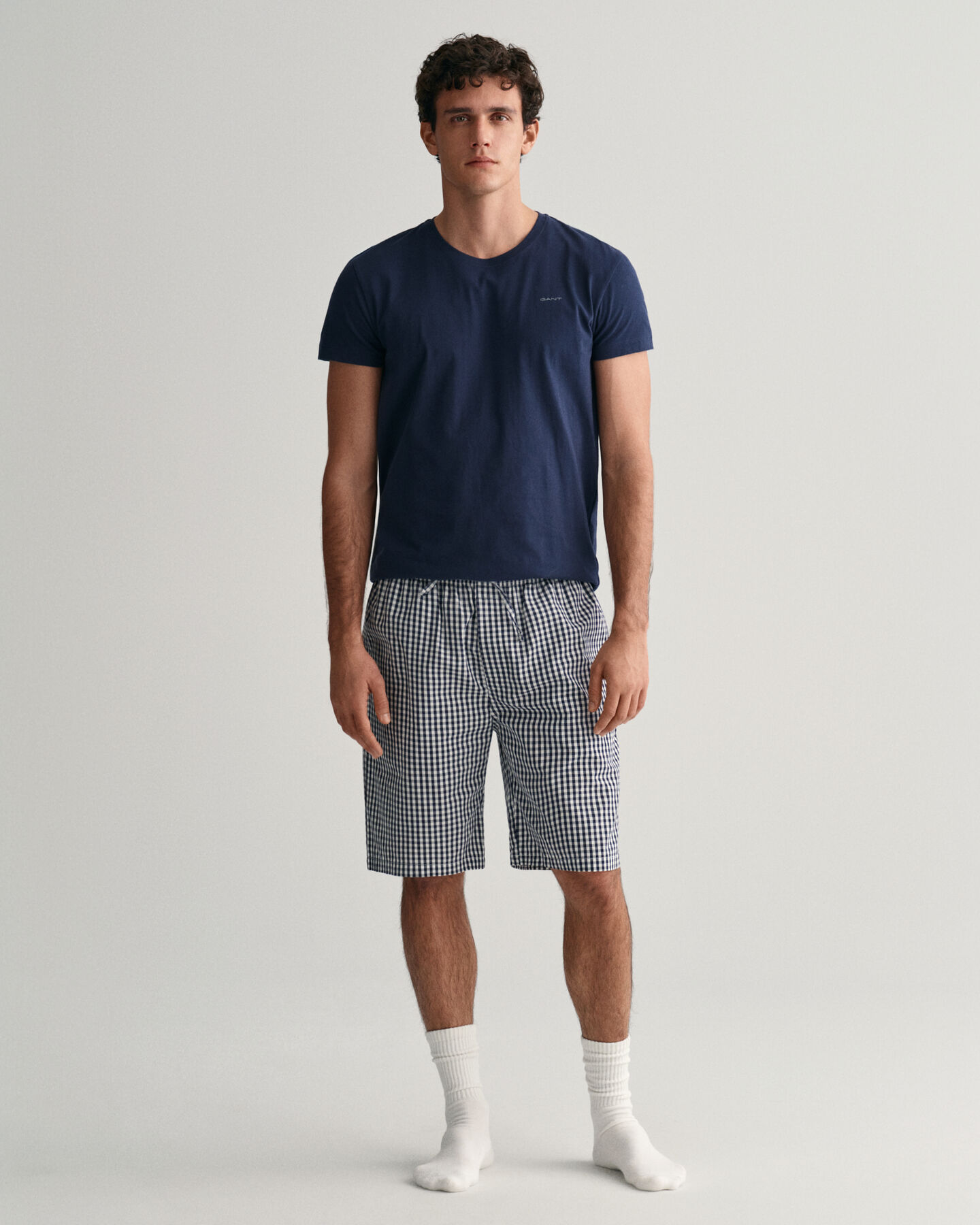 Pyjamashorts mit Vichy-Karomuster