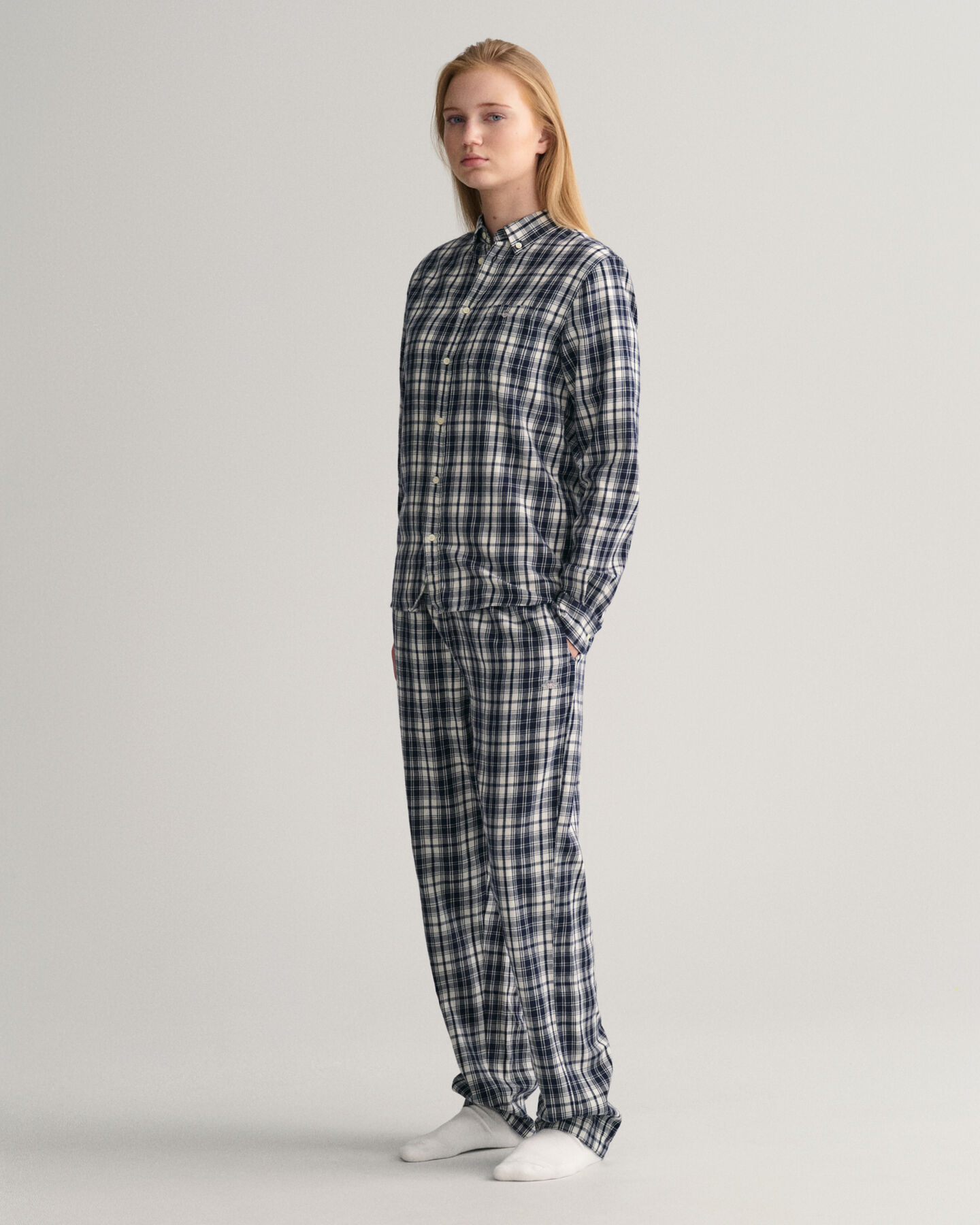 Teens Pyjamahose mit kleinem Karomuster