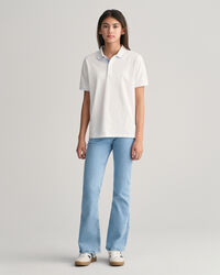 Teens Kontrast Piqu&eacute; Poloshirt