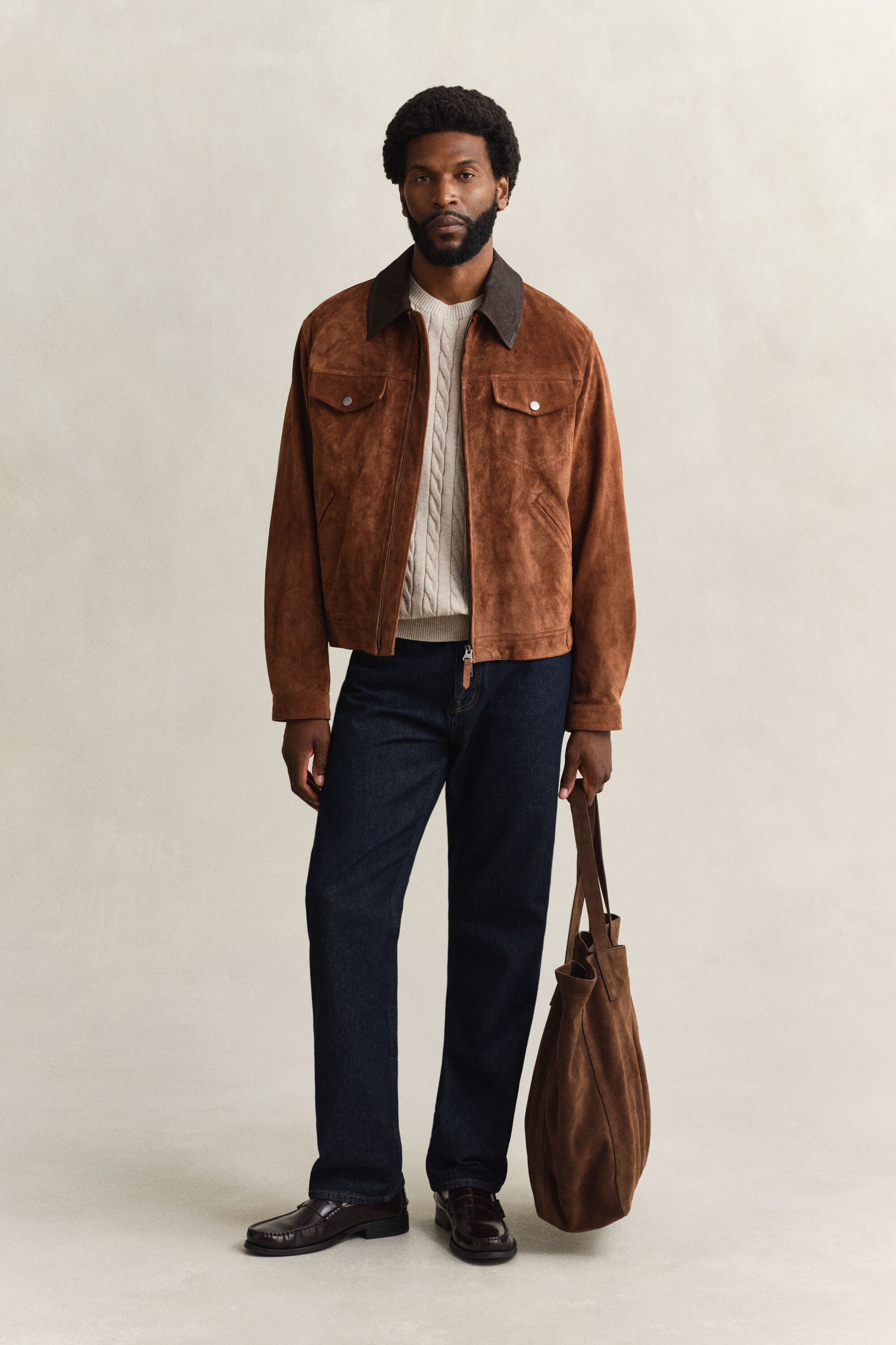 Zopfstrick Kurzarmpullover aus Baumwolle