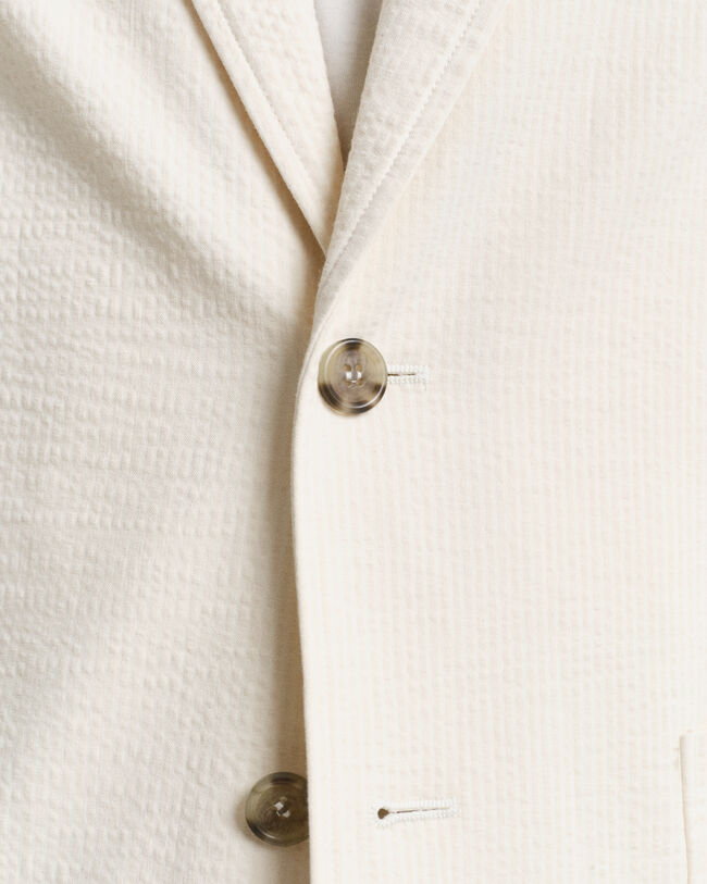 Slim Fit Seersucker Anzugsakko