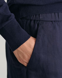 Relaxed Fit Leinenmix Pull-On Shorts