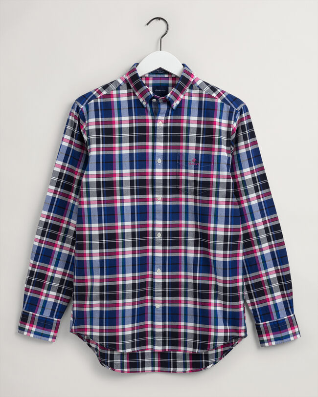 Regular Fit Oxford-Hemd mit Karomuster