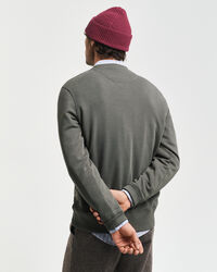 Embossed Rundhals-Sweatshirt