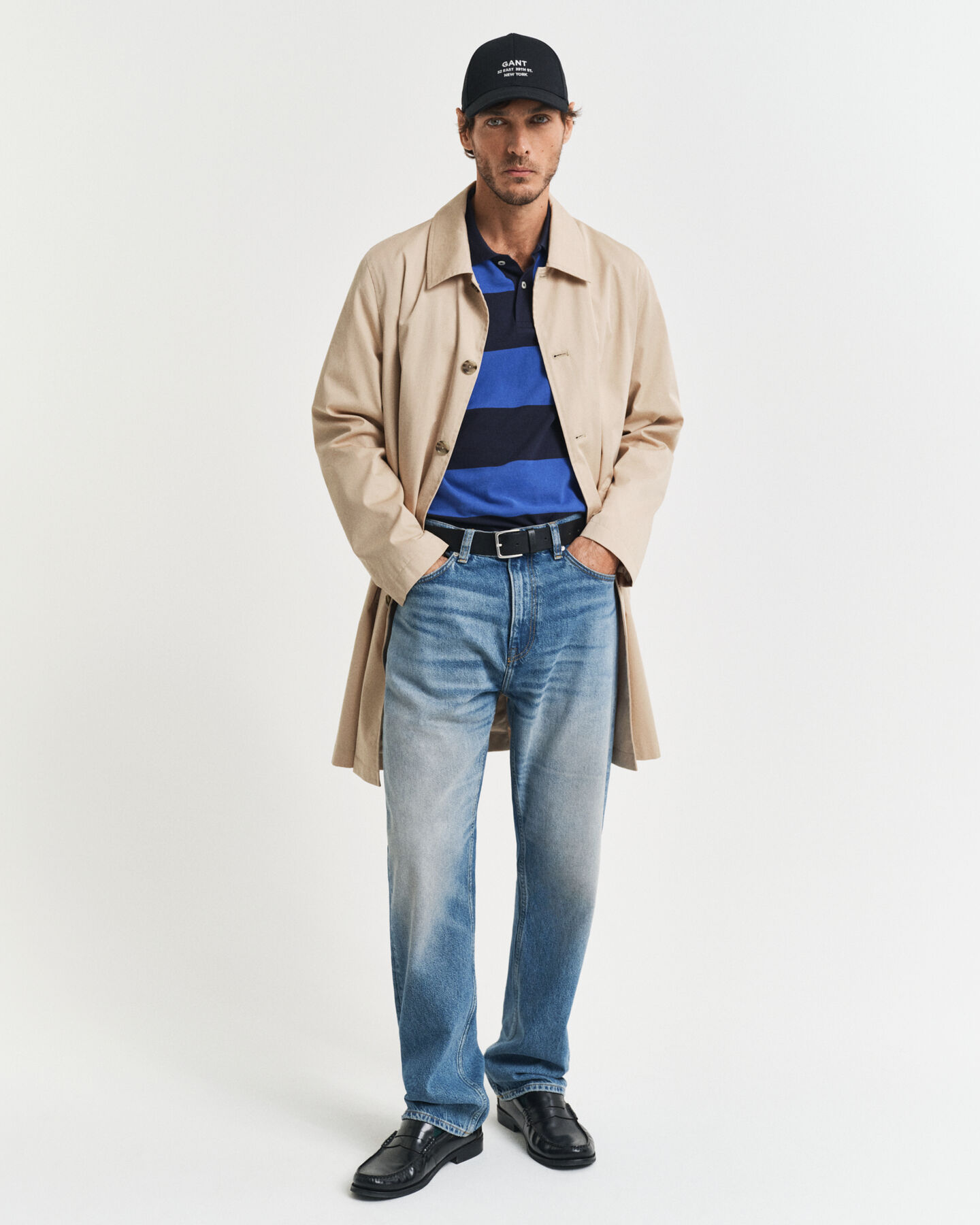 Piqué Poloshirt mit Blockstreifen